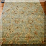 D09. Nomadi wool rug. Measures approx. 5' x 8' 